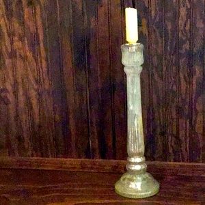 Mercury Glass Candle Holder